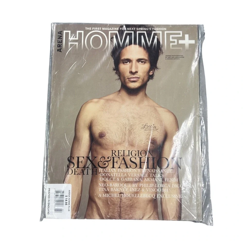Vintage Arena Homme+ Magazine Andres Religion Sex Fashion Italian Mens Luxury UK